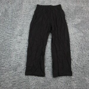 If She Loves Pants Womens Small Petite Black Rayon Linen Straight 26x24.5* NWT